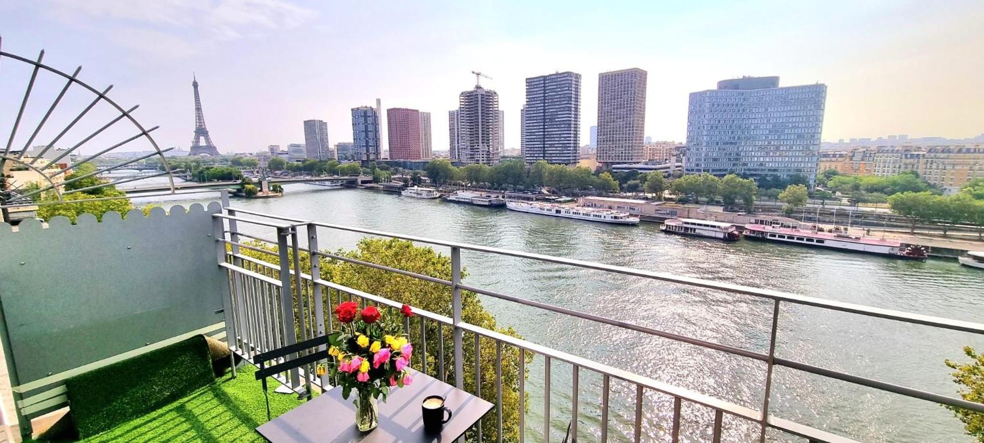 Appartement Vue Tour Eiffel Paris 16 Eme 外观 照片