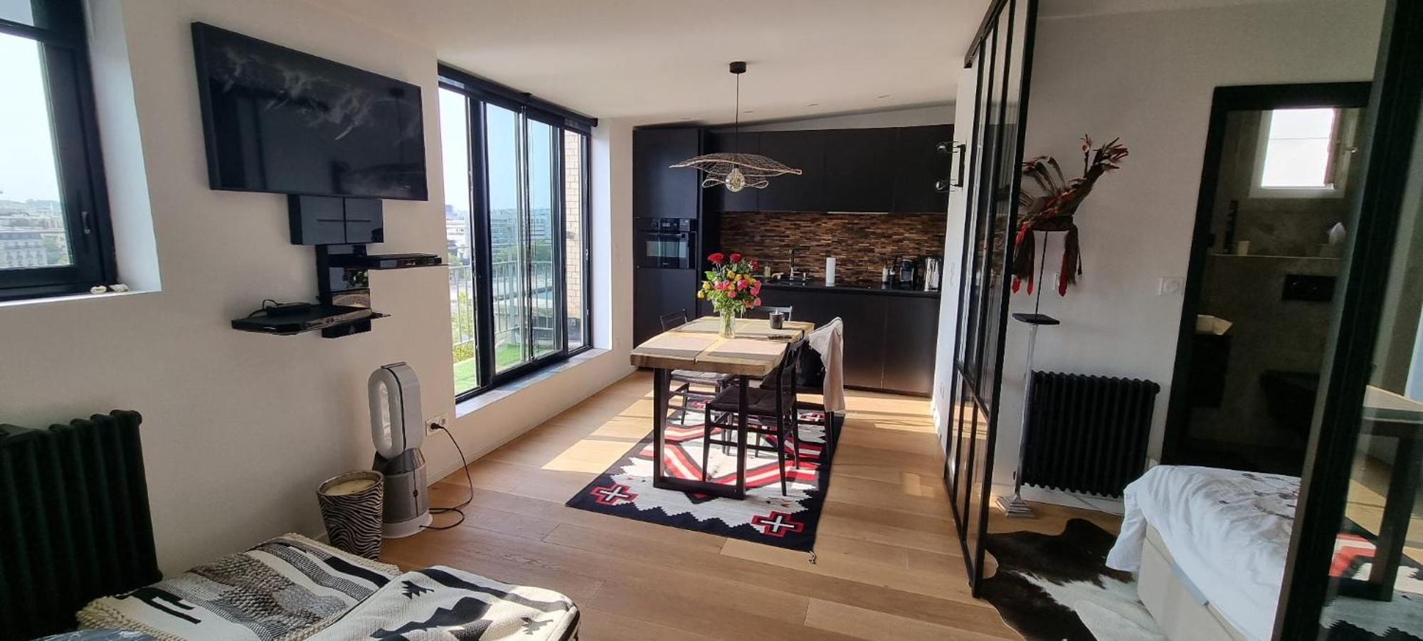 Appartement Vue Tour Eiffel Paris 16 Eme 外观 照片